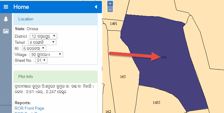 bhulekh odisha naksha map